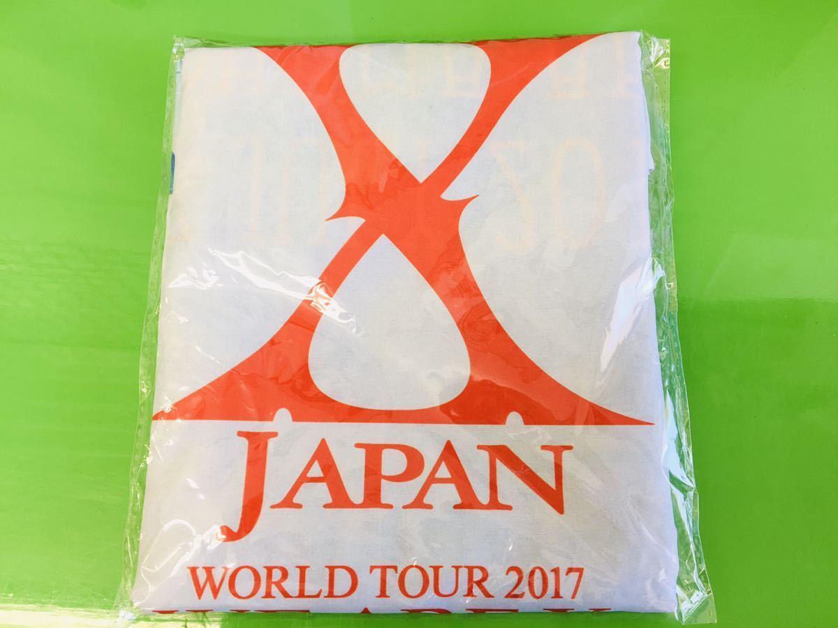 b0829-11★ X JAPANWORLD TOUR 2017 WE ARE X タペストリー 未使用品の画像1