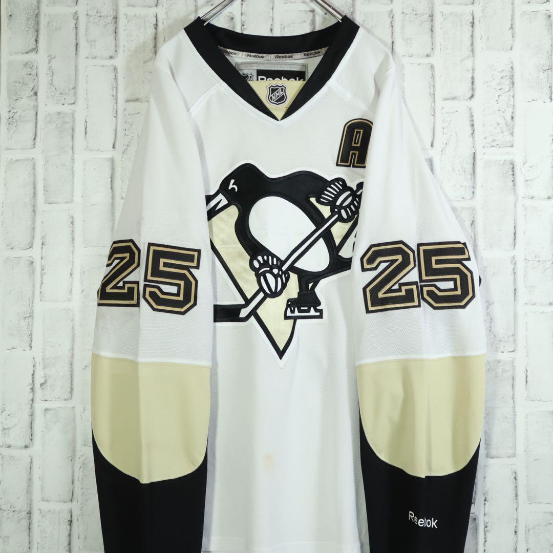 NHL リーボック ピッツバーグ・ペンギンズ ホッケーシャツ ゲームシャツ XL