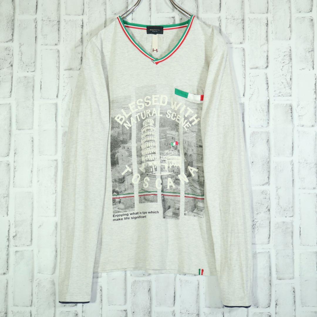 逸品】 【レトロ古着】ボロロンT イタリアカラー Vネック トスカーナ