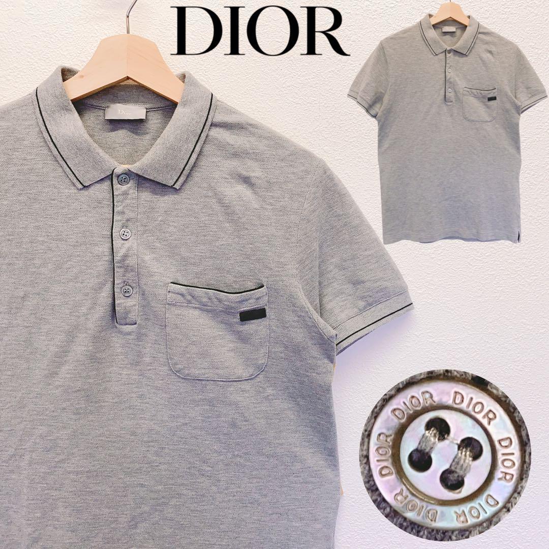 新しいエルメス ポロシャツ ディオール Dior 2375 ロゴ L相当 48