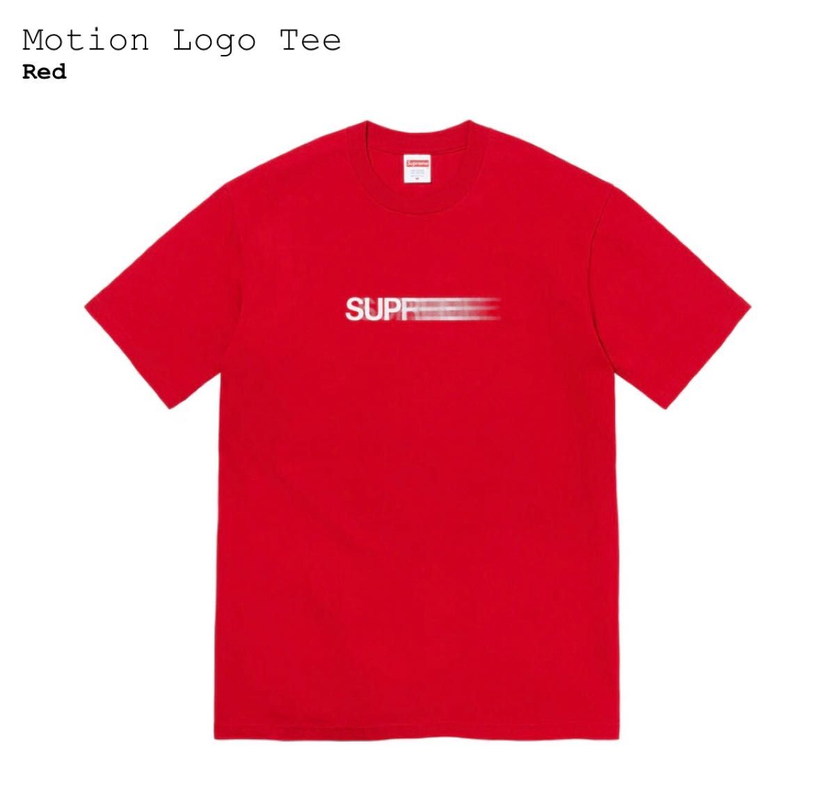 シュプリーム　Motion Logo Tee（モーションロゴT）赤XL