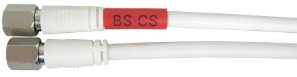 Линия Dentsu (сторона BS/CS) кабель с красным до красного