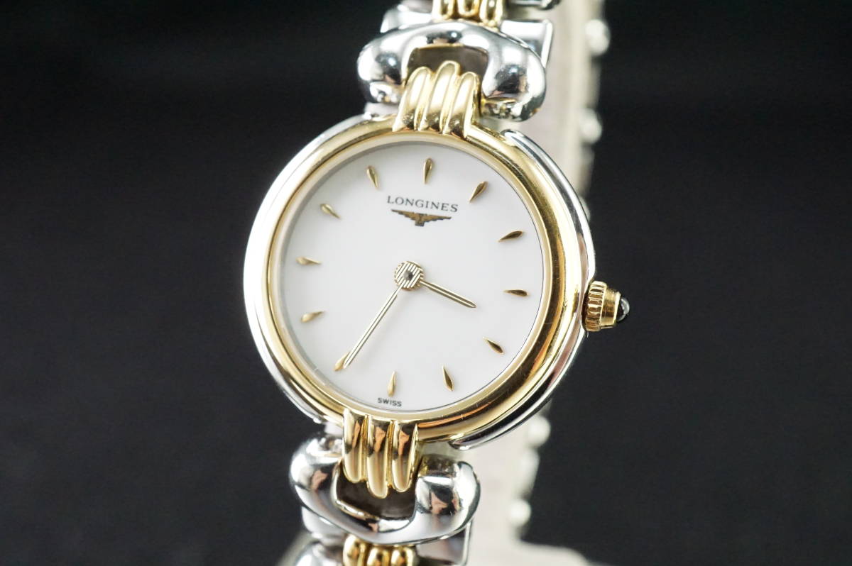 上品 AE12】☆LONGINES/ロンジン 良品♪【B6/20-Y ラウンドフェイス