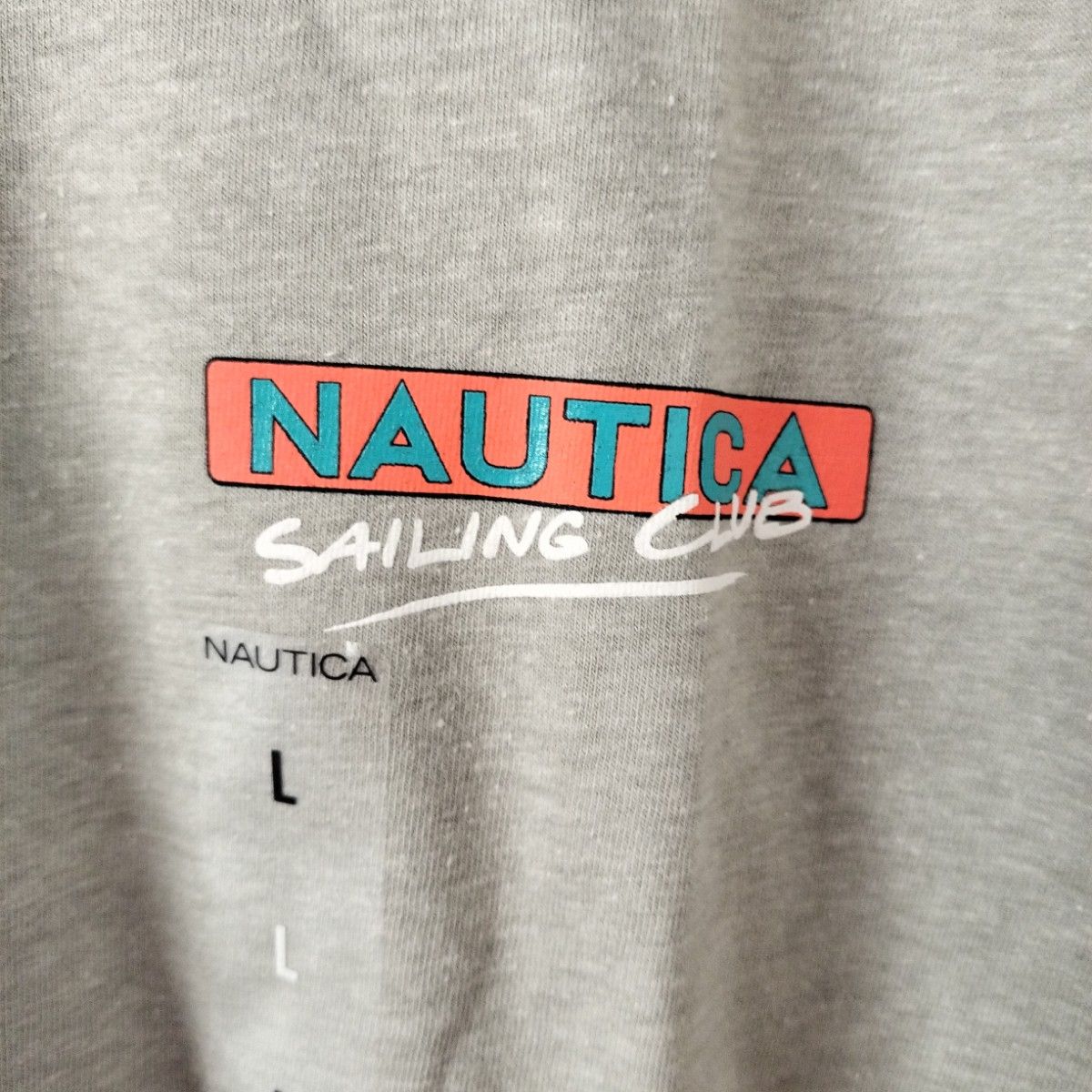 【送料無料】【新品未使用】NAUTICA グレー Tシャツ Lサイズ
