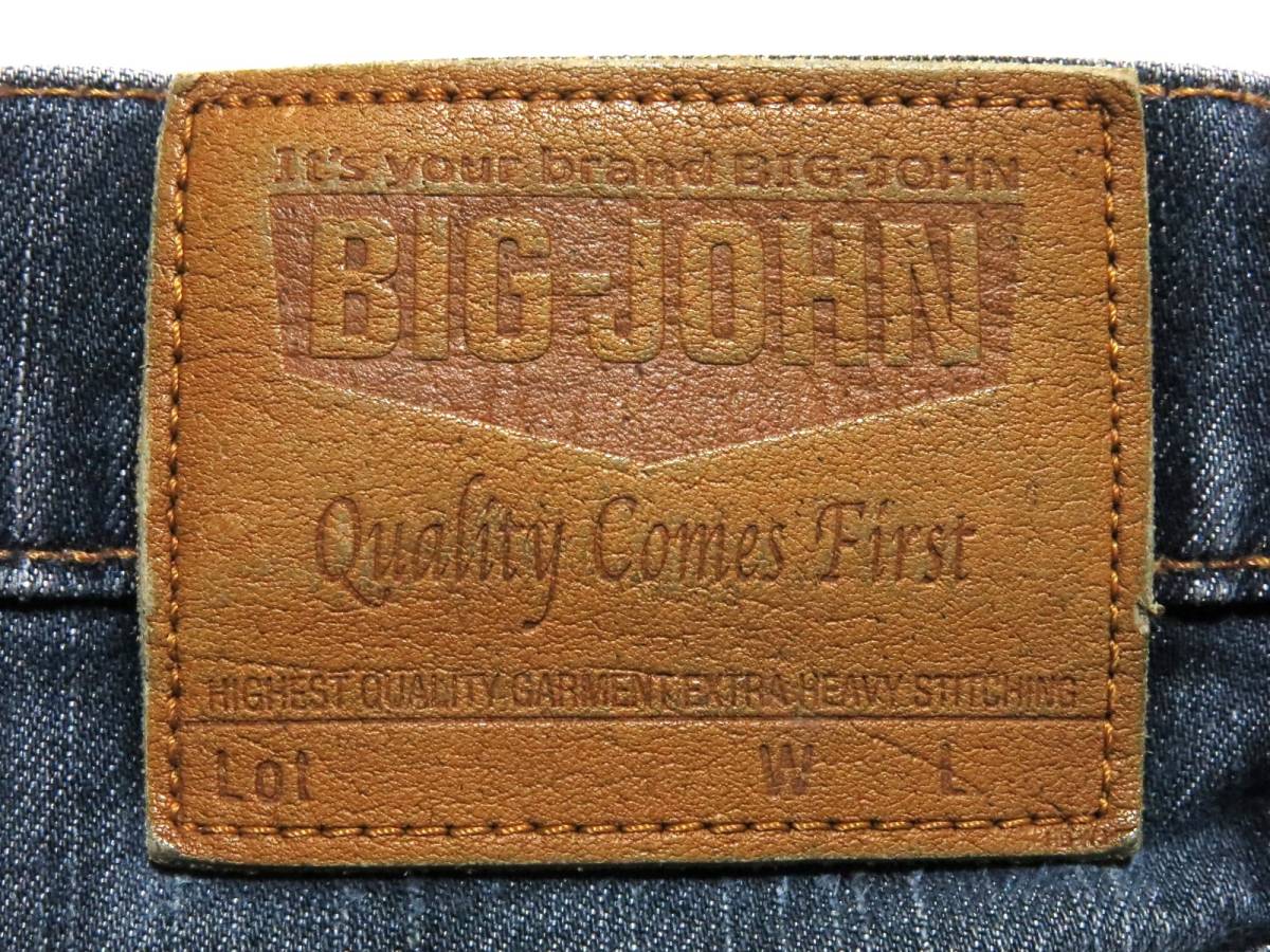  сделано в Японии 　BIGJHON　 big ...　 мужской  стрейч  Denim   брюки  　W35（W действительный размер   около 83cm）　※ действительный размер  W33 соответствует  　　（... артикул   номер  065）