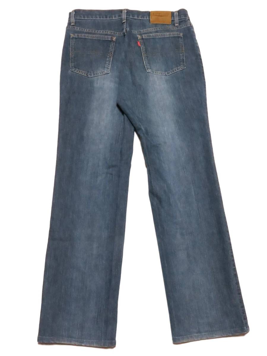  сделано в Японии BIGJHON Big John мужской стрейч Denim брюки W35(W полный размер примерно 83cm) * полный размер W33 соответствует ( номер лота 065)