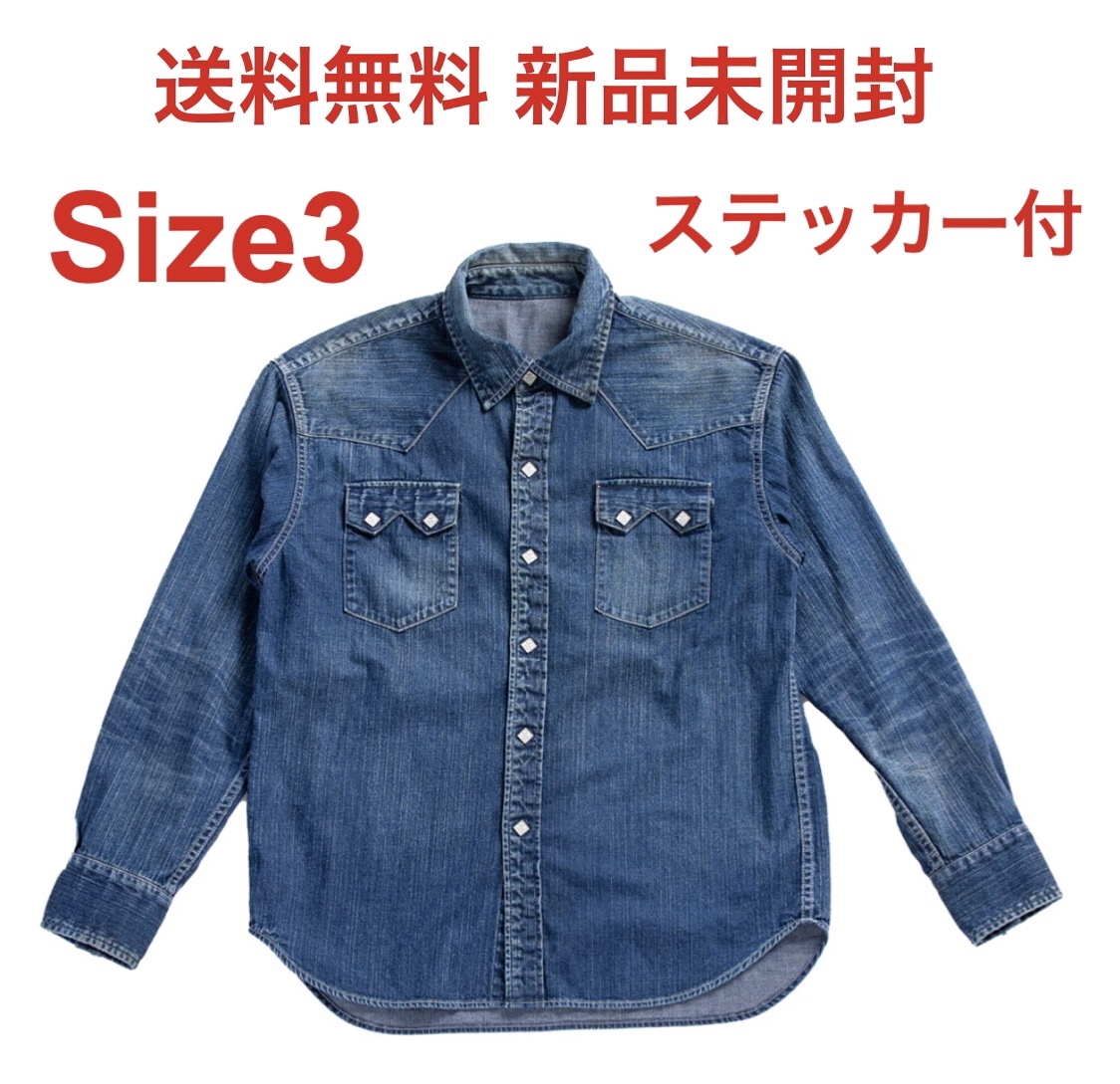 Size 3 L 新品 国内正規 SC Subculture SKULLTAG DENIM WESTERN SHIRTS