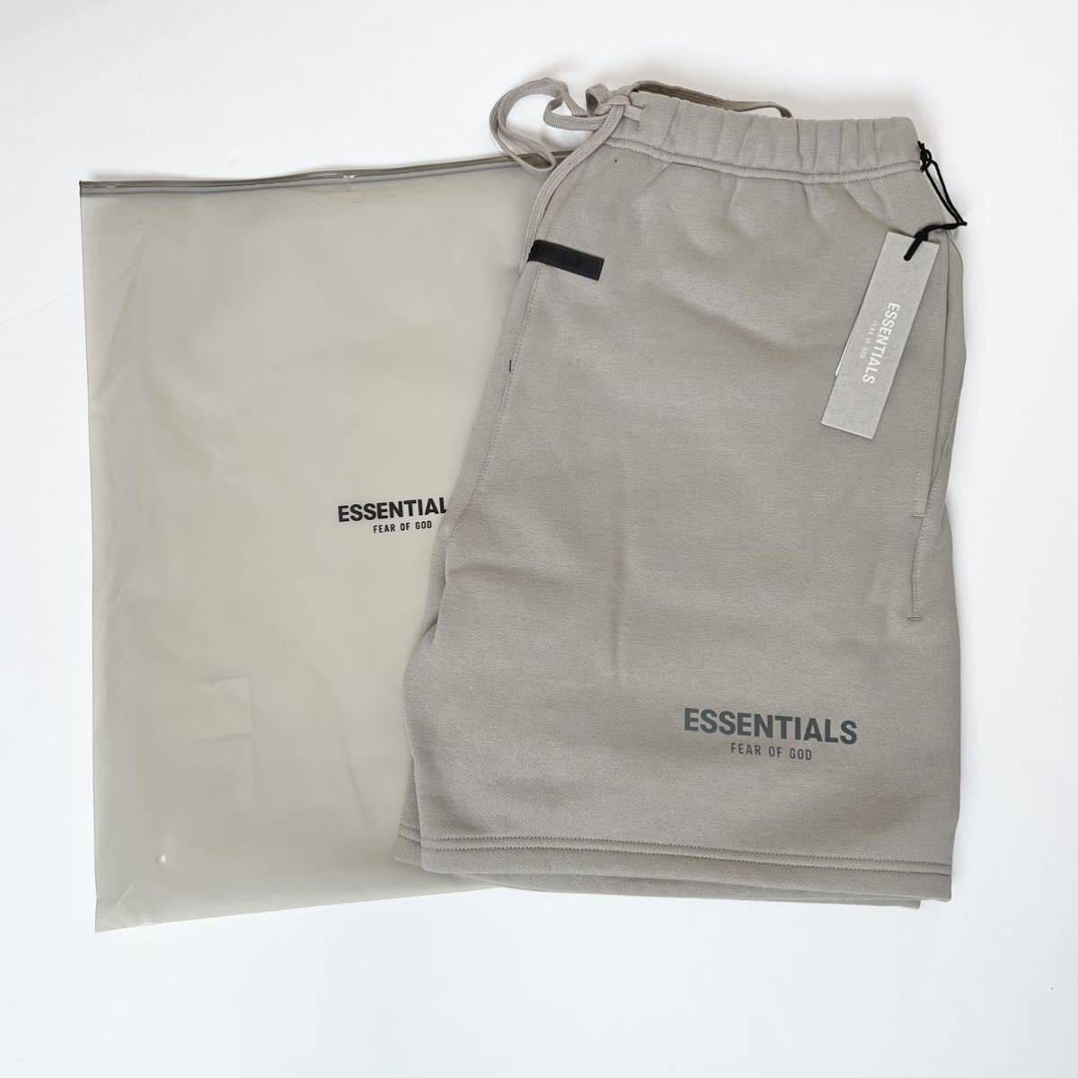 【L】タン FOG Essentials 21FW Sweat Shorts Tan ストリング ハーフパンツ ショートパンツ Fear Of Godフィアオブゴッド エッセンシャルズの画像2