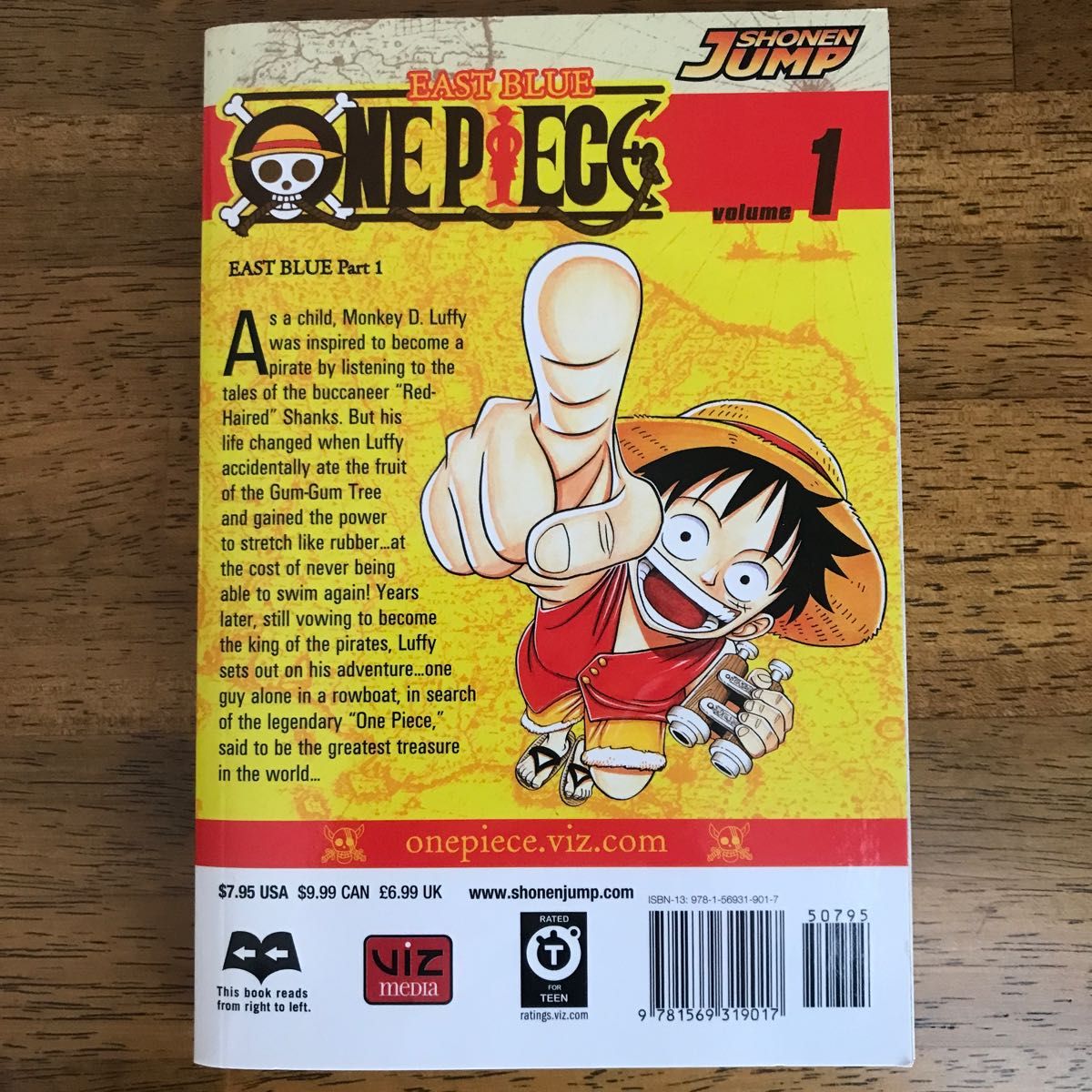 ワンピース　英語版　洋書　一巻　尾田栄一郎　希少　美品　ジャンプ　漫画 ONE PIECE