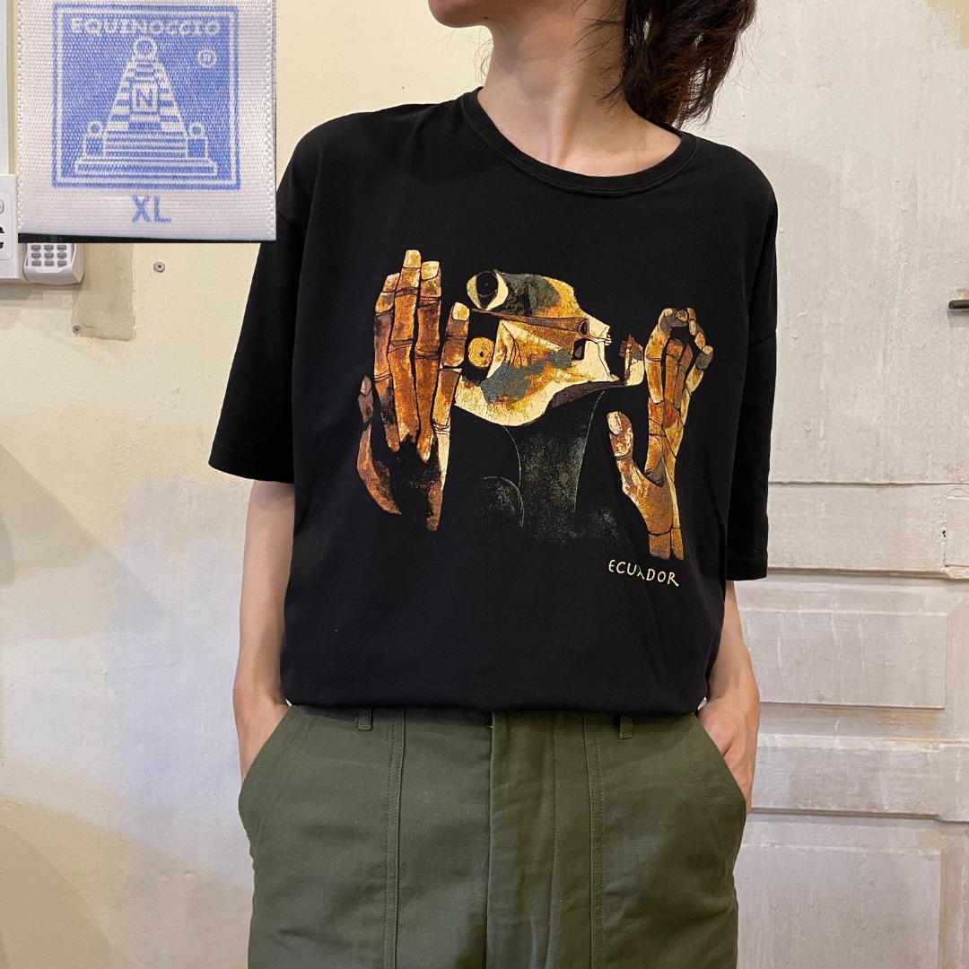 【GF152】アートT tシャツ オスワルドグアヤサミン 抽象画 00s