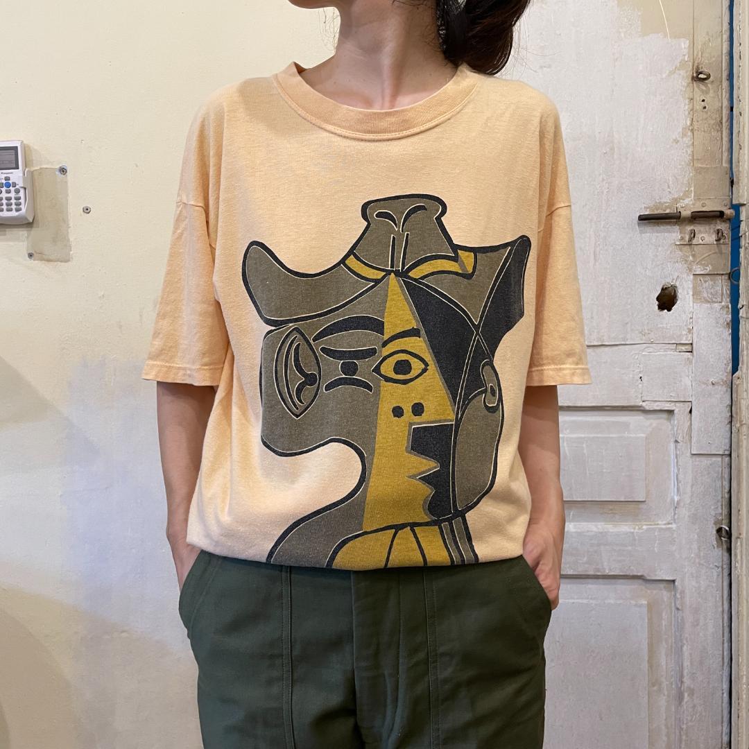 【GF163】ヴィンテージ Tシャツ ピカソ パブロピカソ アートT 90s_画像1