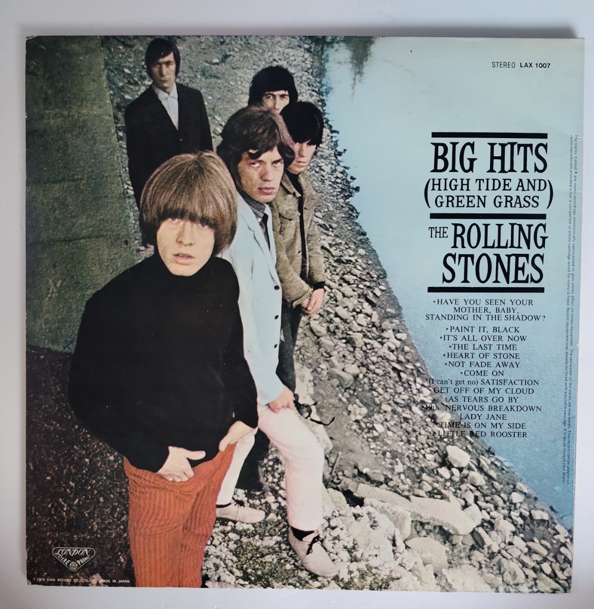 The Rolling Stones Big Hits [High Tide And Green Grass/1976年LAX-1007 ローリング・ストーンズワンオーナー保管品_画像2