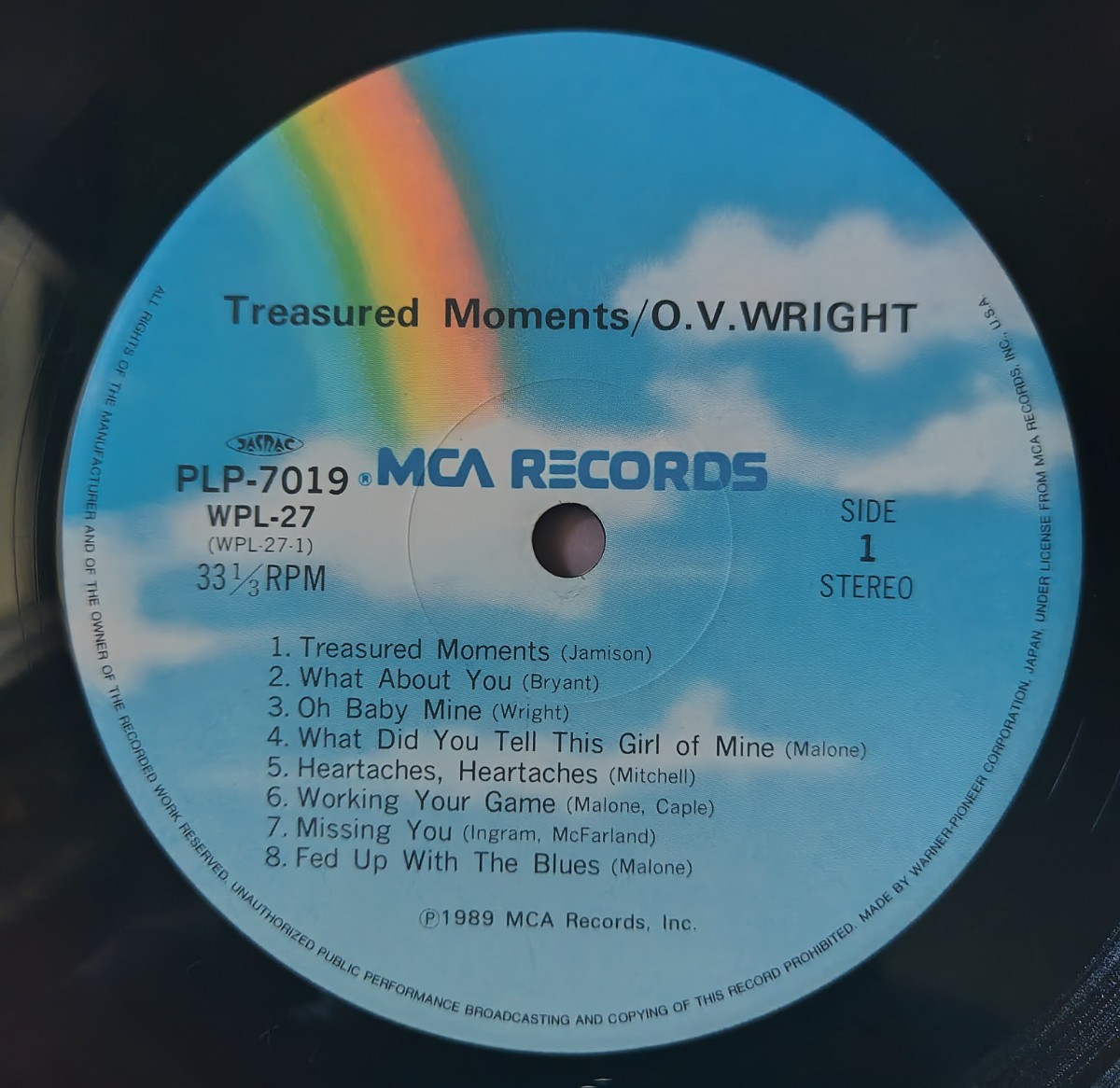 O.V. Wright Treasured Moments/PLP-7019/1989年_画像3
