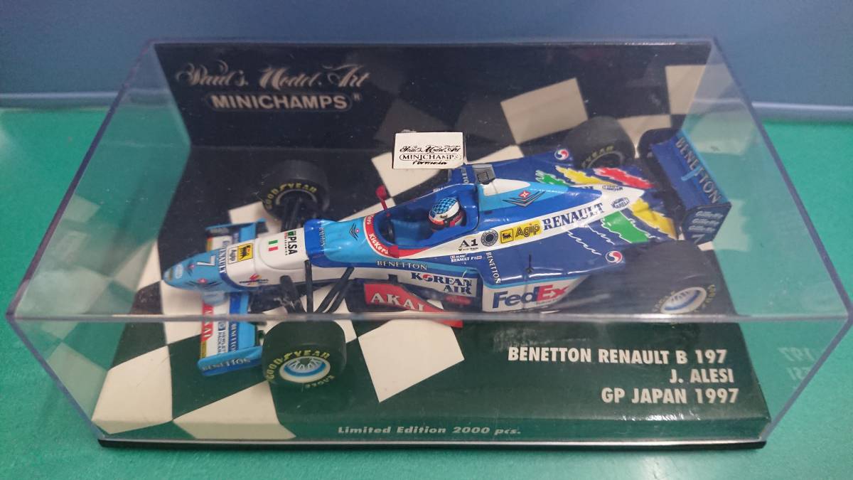 MINICHAMPS 1/43 ベネトン ルノー B197 ジャン・アレジ GP JAPAN 1997　ミニチャンプス_画像1