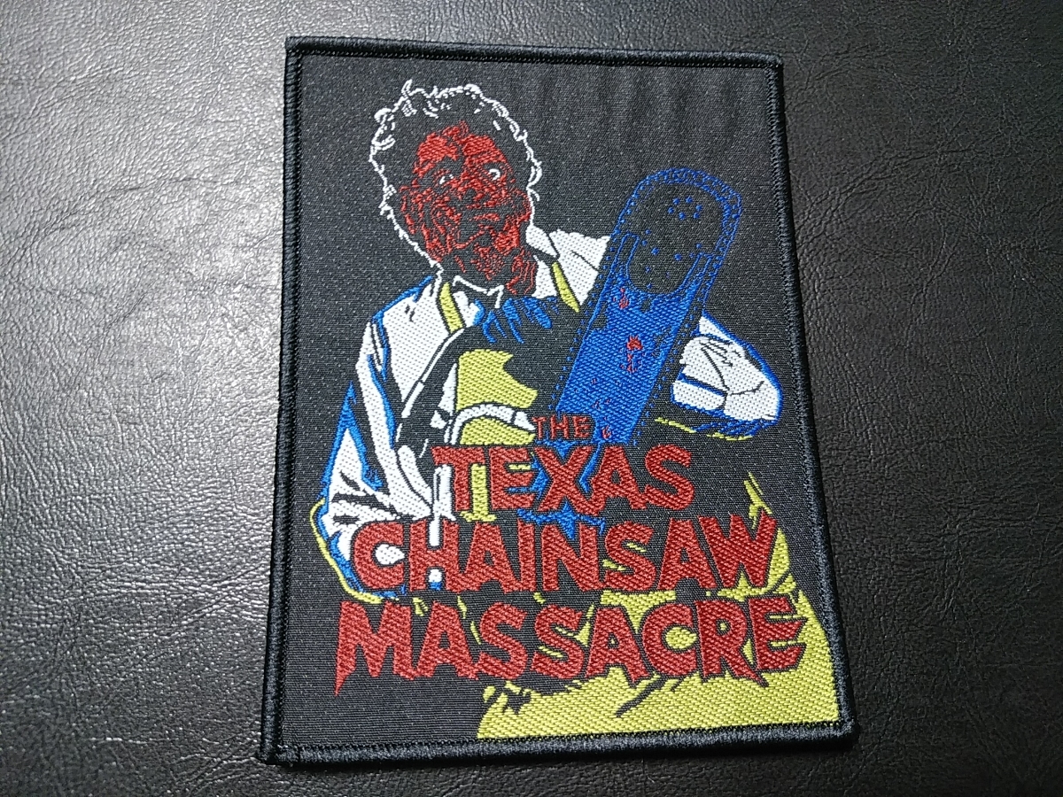 悪魔のいけにえ The Texas Chain Saw Massacre 刺繍パッチ ワッペン / トビー・フーパー レザーフェイス エド・ゲイン ホラー映画_画像1