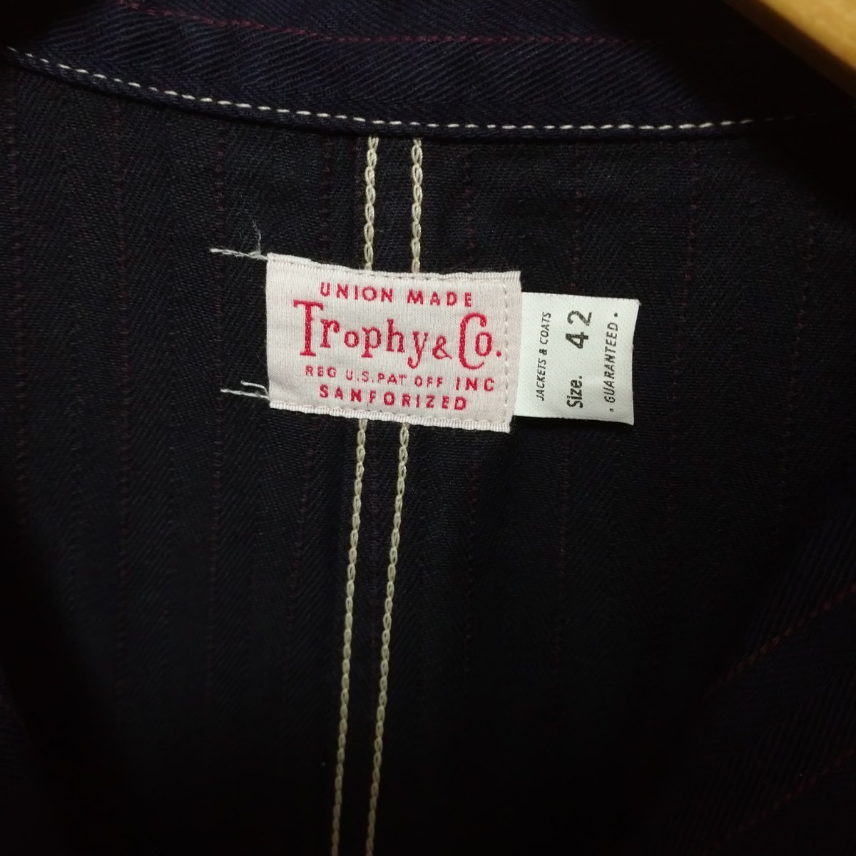 タグ付き未使用品 TROPHY CLOTHING 42 XL カバーオール MODERN TIMES JACKET モダンタイムジャケット TR21SS-501 トロフィークロージング_画像3