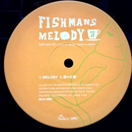 * rare original promo / beautiful record poster attaching *Fishmans/ Fishmans *Melody