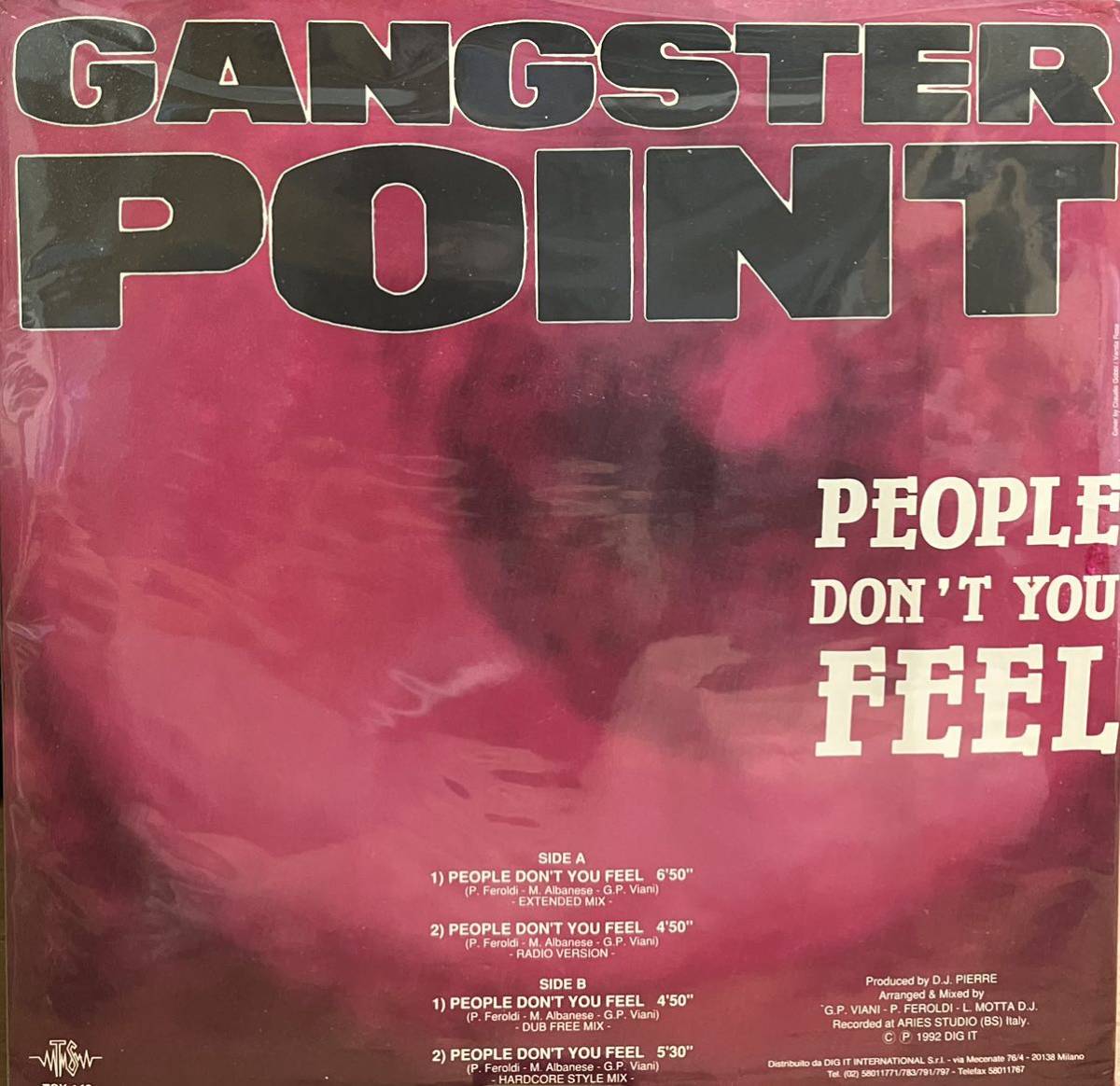 【試聴　RAVE】Gangster Point - People Don't You Feel アッパーハウス　ジュリアナ_画像1