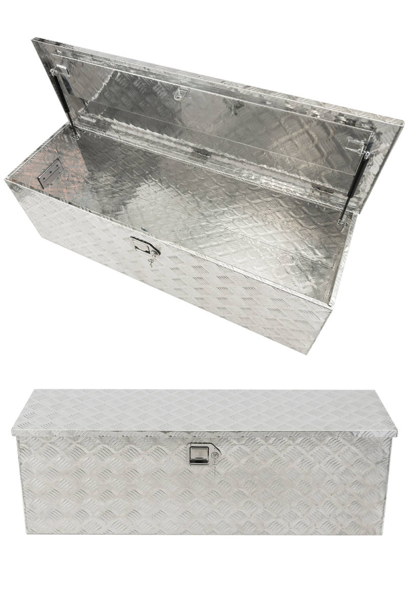  aluminium ящик для инструментов серебряный большой 160L 123cm×39cm×39cm кузов box водонепроницаемой спецификации ключ & ручка имеется легкий грузовик грузовик очень большой ящик для инструментов 