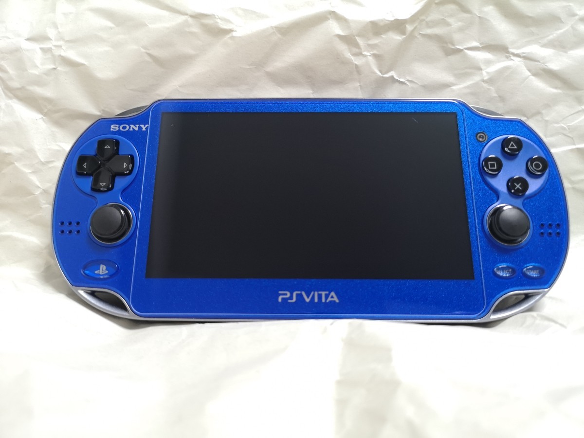 超 本体のみ SONY PSVITA PCH-1000 Wi-Fiモデル サファイア ブルー