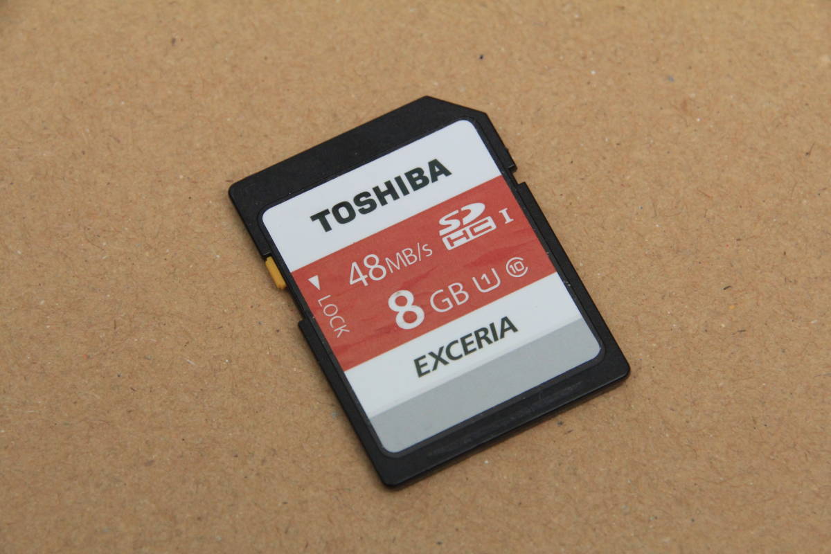 8GB SDHCカード　TOSHIBA 48MB/S EXCERIA ._画像1