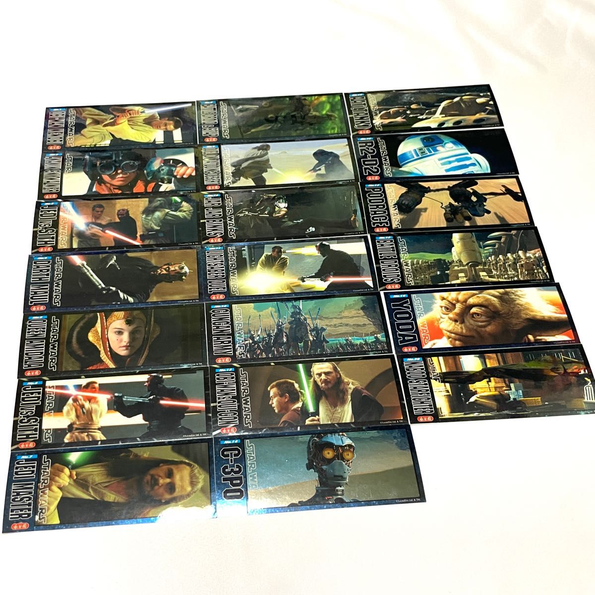 スターウォーズ STARWARS / エピソード1 メタリックステッカーセット 20年前のふりかけ永谷園のおまけ