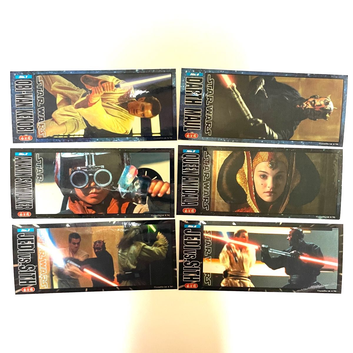 スターウォーズ STARWARS / エピソード1 メタリックステッカーセット 20年前のふりかけ永谷園のおまけ