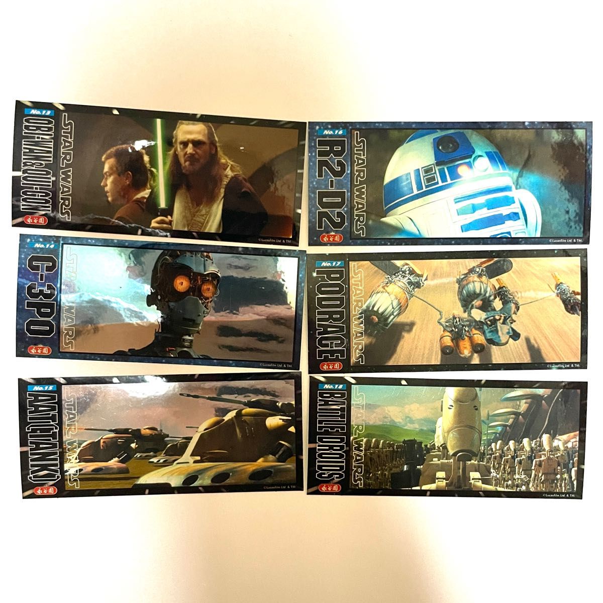 スターウォーズ STARWARS / エピソード1 メタリックステッカーセット 20年前のふりかけ永谷園のおまけ