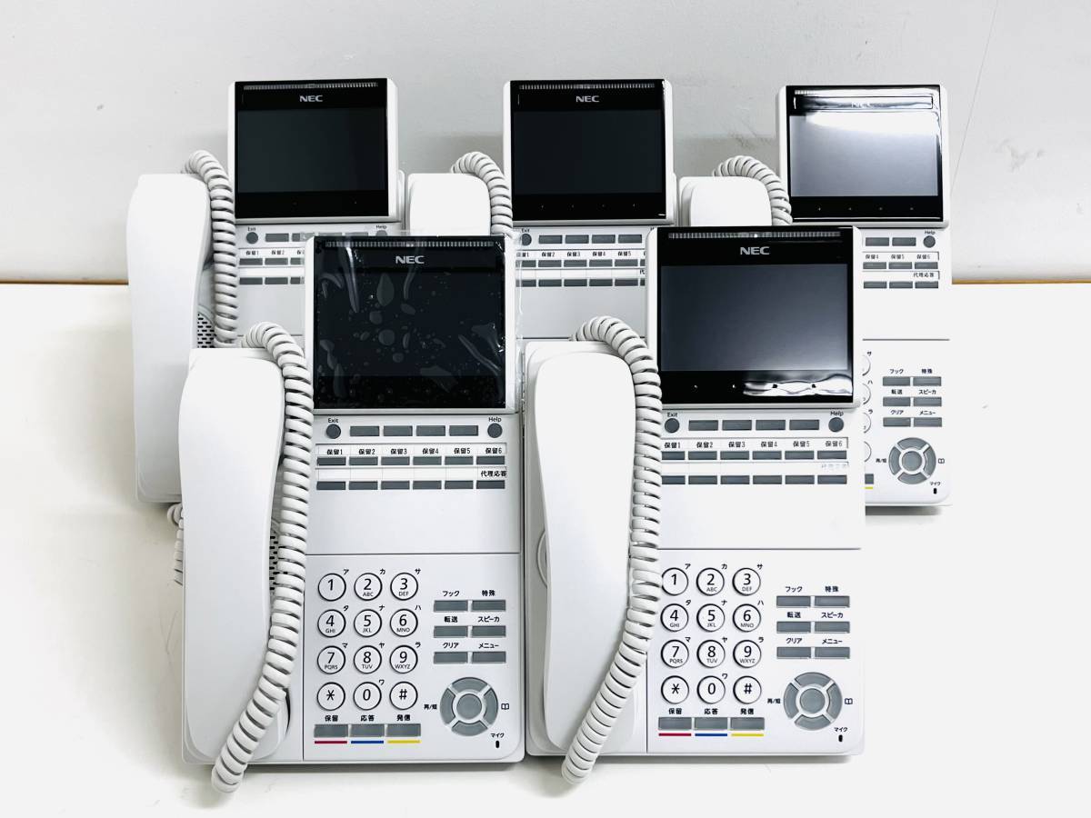 NEC 12 button color IP multifunction telephone machine ITK-12CG-1D 17 pcs +. equipment IP8D-6KSU-A1 set W2763001