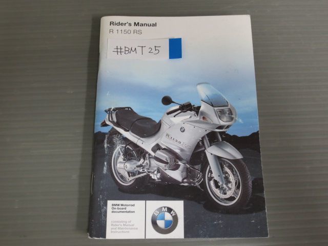 R1150RS BMW 英語 ライダーズマニュアル オーナーズマニュアル 取扱説明書 使用説明書 送料無料_画像1