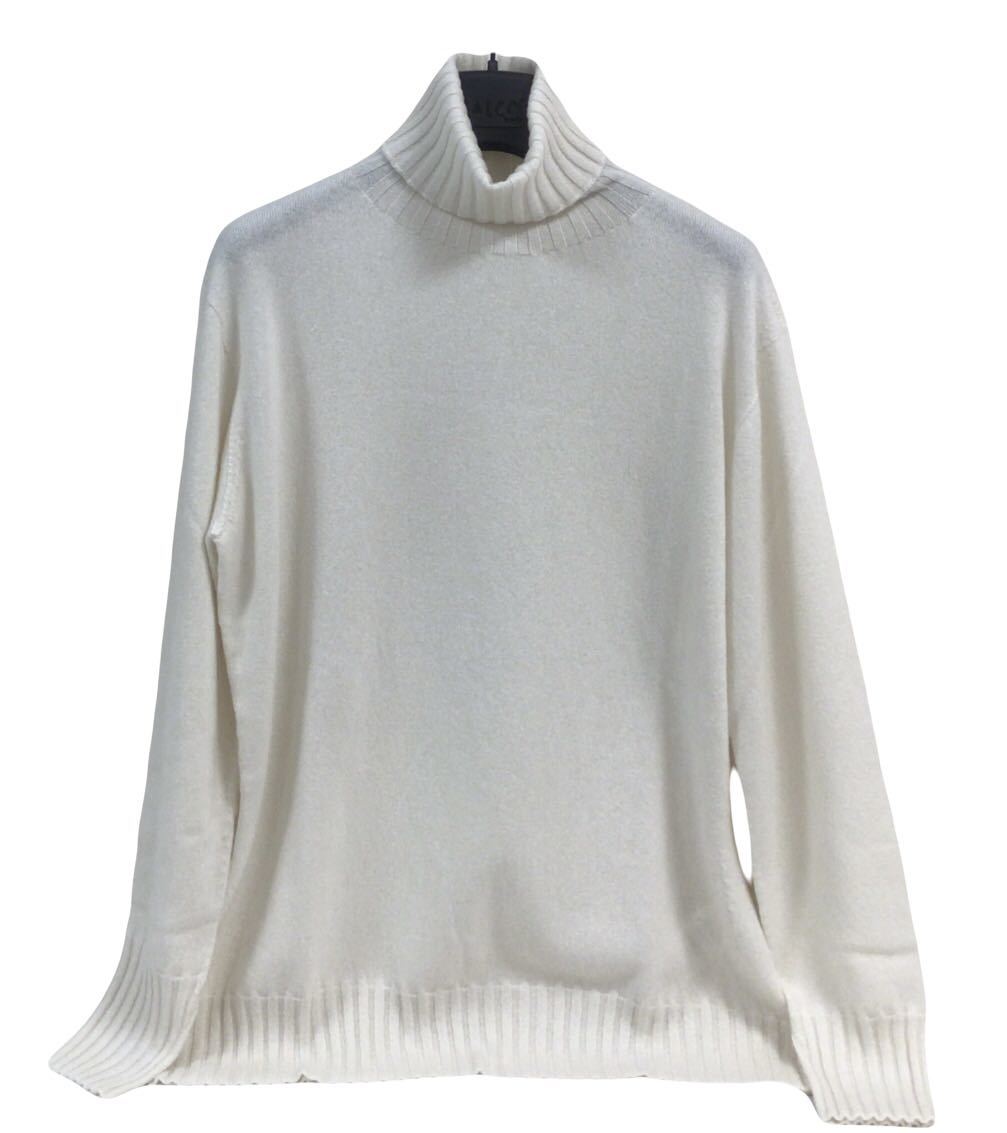 大流行中！ 2023秋冬　TABARONIcashmere ４６　白　イタリア製 セーター