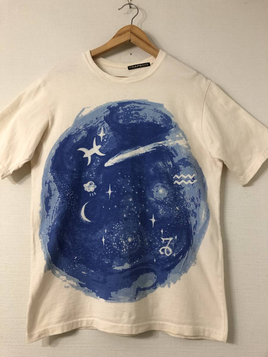 ★送料無料★ フラボア FRAPBOIS 星空 夜空 プリント Tシャツ_画像3