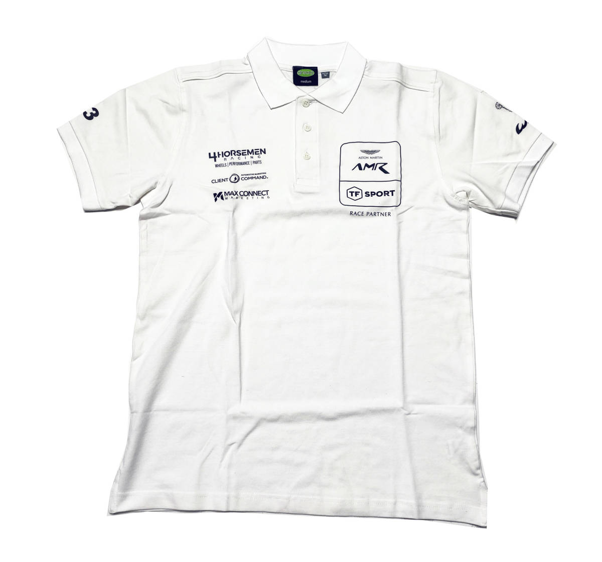 アストンマーティン・レーシング　TFスポーツ 支給品 ポロシャツ　新品　L　　　非売品　　WEC　ヴァンテージ　ル・マン_画像1
