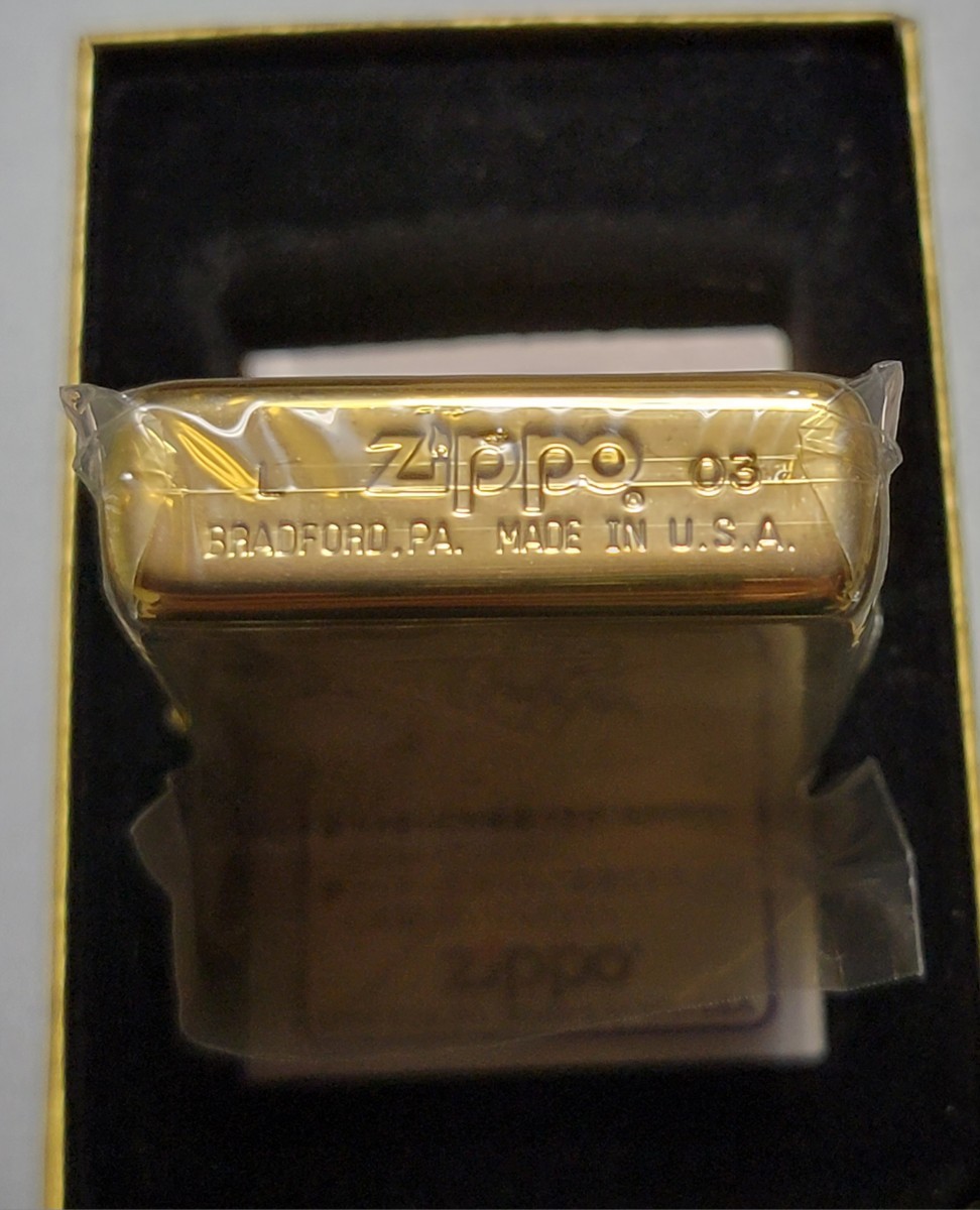 新品未使用　ジッポ　ボス　ZIPPO BOSS ゴールド　金色_画像3