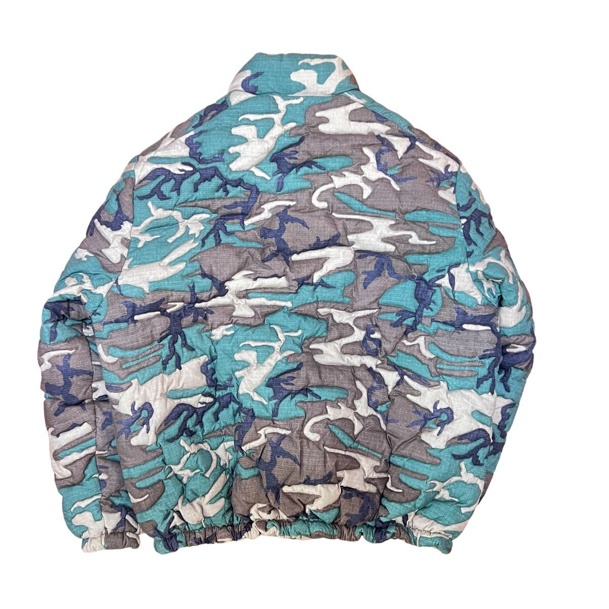 ERL 2022AW カモフラージュ キルティング パデッド ダウン ジャケット　イーアールエル camo padded down jacket_画像9