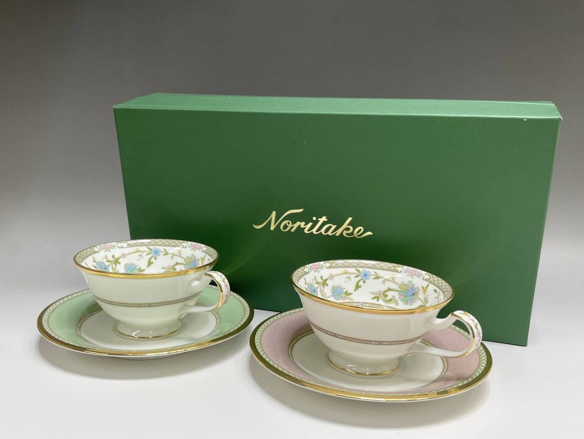 国内外の人気 新品 ノリタケ 金縁 花柄 カップ&ソーサー ボーン