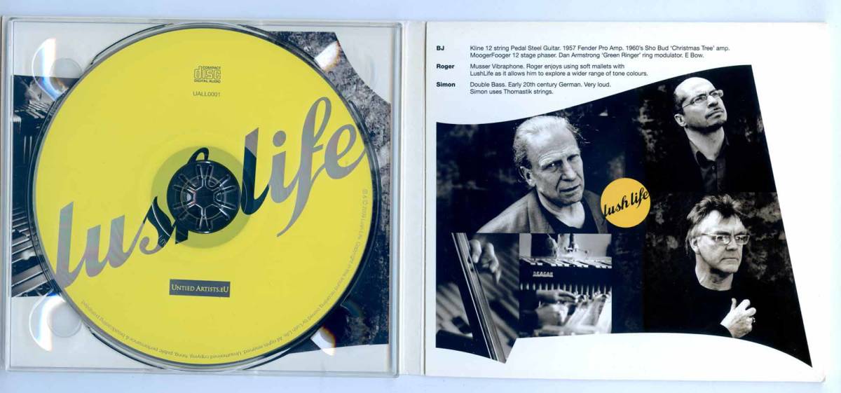 LushLife（ラッシュライフ=Roger Beaujolais, Simon Thorpe & BJ Cole）CD「Lush Life」UK限定盤 UALL0001 UKジャズ ほぼ新品_画像5