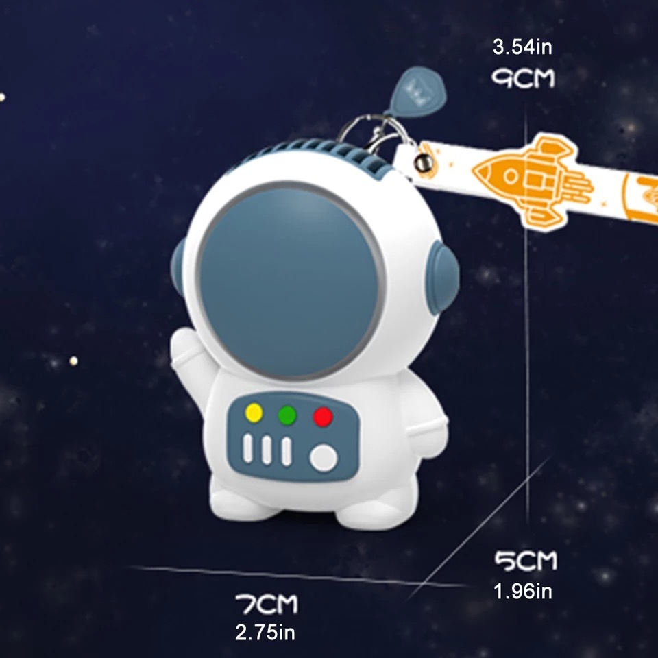 ハンディファン USB扇風機 卓上扇風機 ミニ扇風機 宇宙飛行士 携帯扇風機 小型 充電式 手持ち 持ち運び コンパクト かわいい デスクファン_画像6