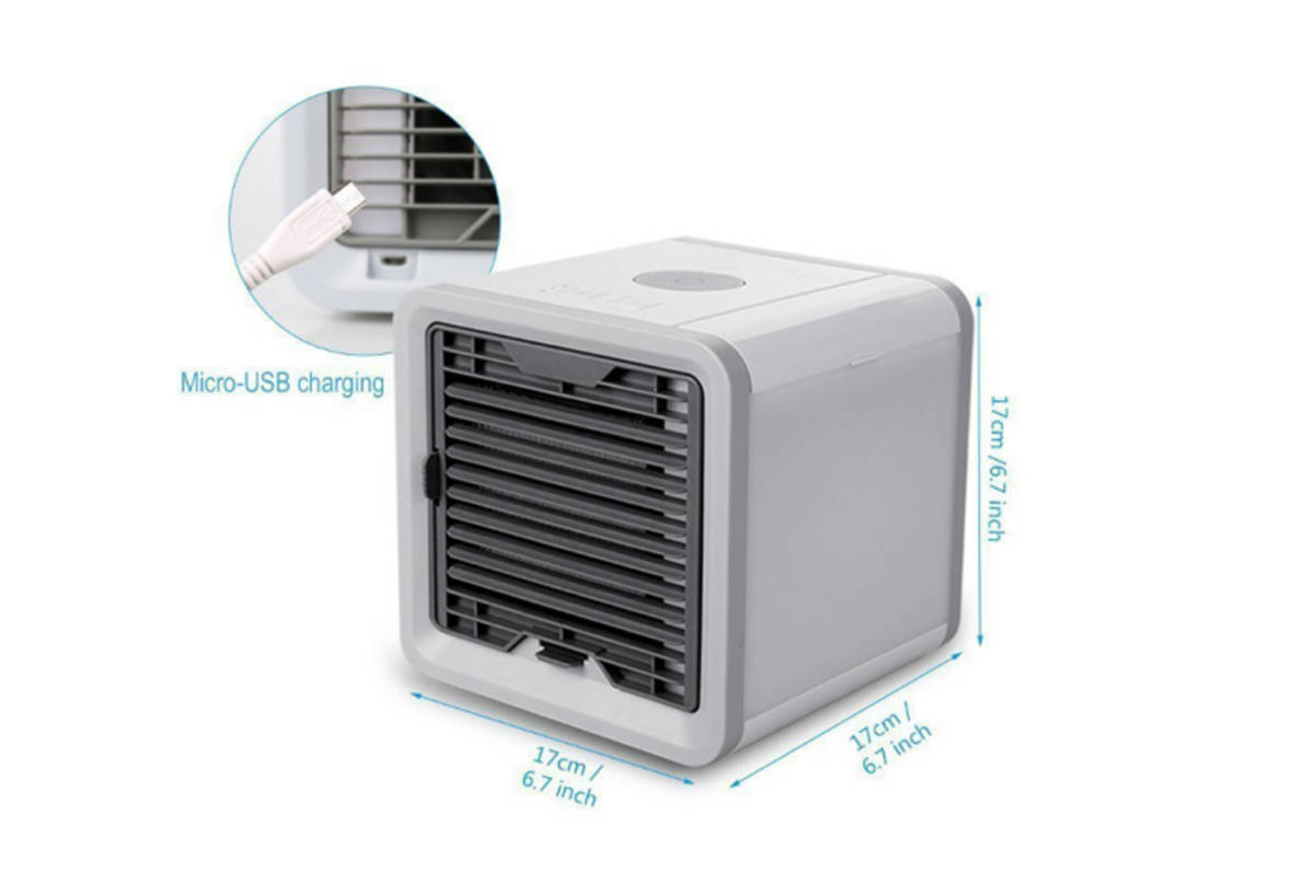  cold air fan cold manner machine electric fan usb desk Mini air conditioner small size cooler,air conditioner 7 color LED humidification function air cleaning air flow 3 -step quiet sound energy conservation consultation price down 