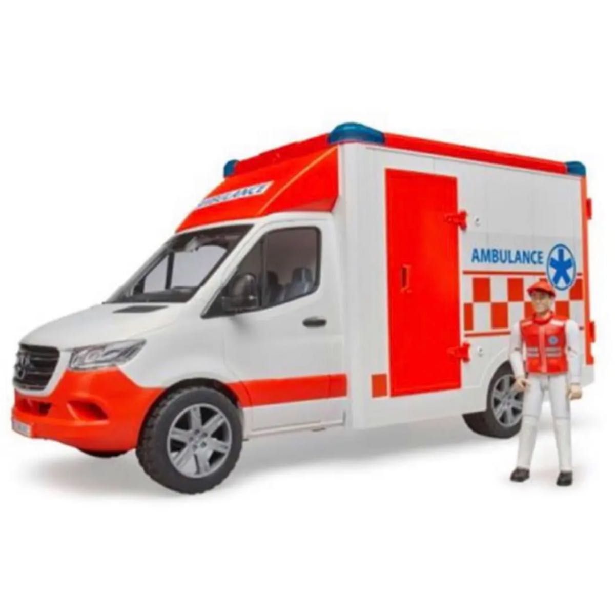 新品未開封 箱 最新版ブルーダー MB救急車 メルセデスベンツ
