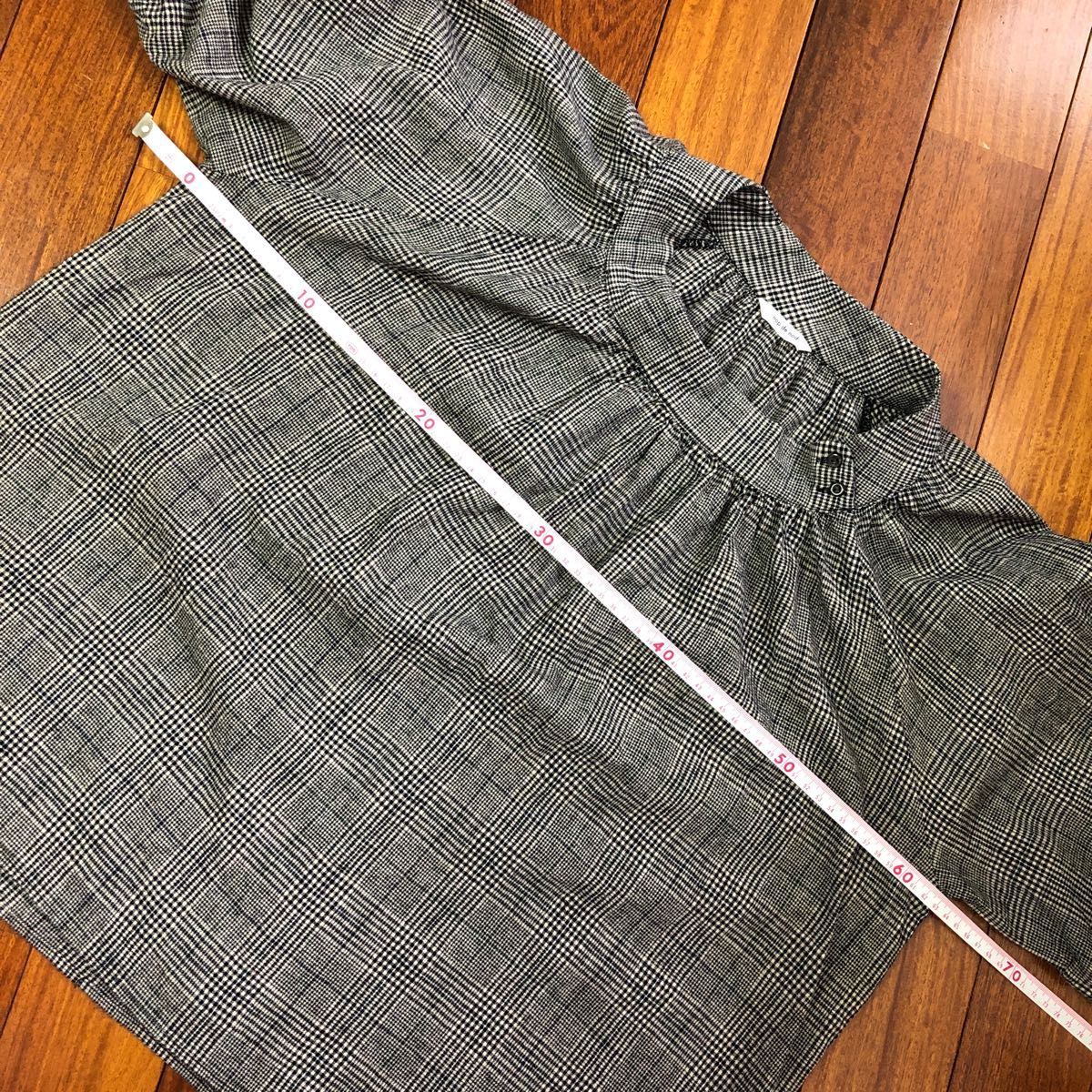 美品 nop de nod ノップドゥノッド ブラウス 七分袖 スタンドカラー