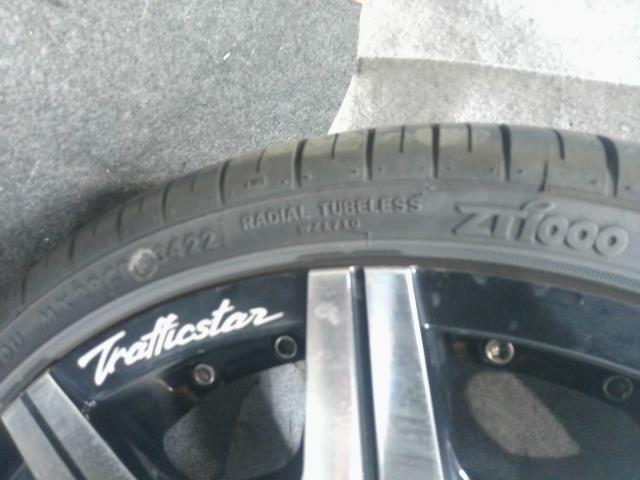 中古 Trafficstar トラフィックスター アルミ 4本 165/40R17 5.5J 4穴 PCD100 ET48 ハブ径ф65 夏 サマー_画像9