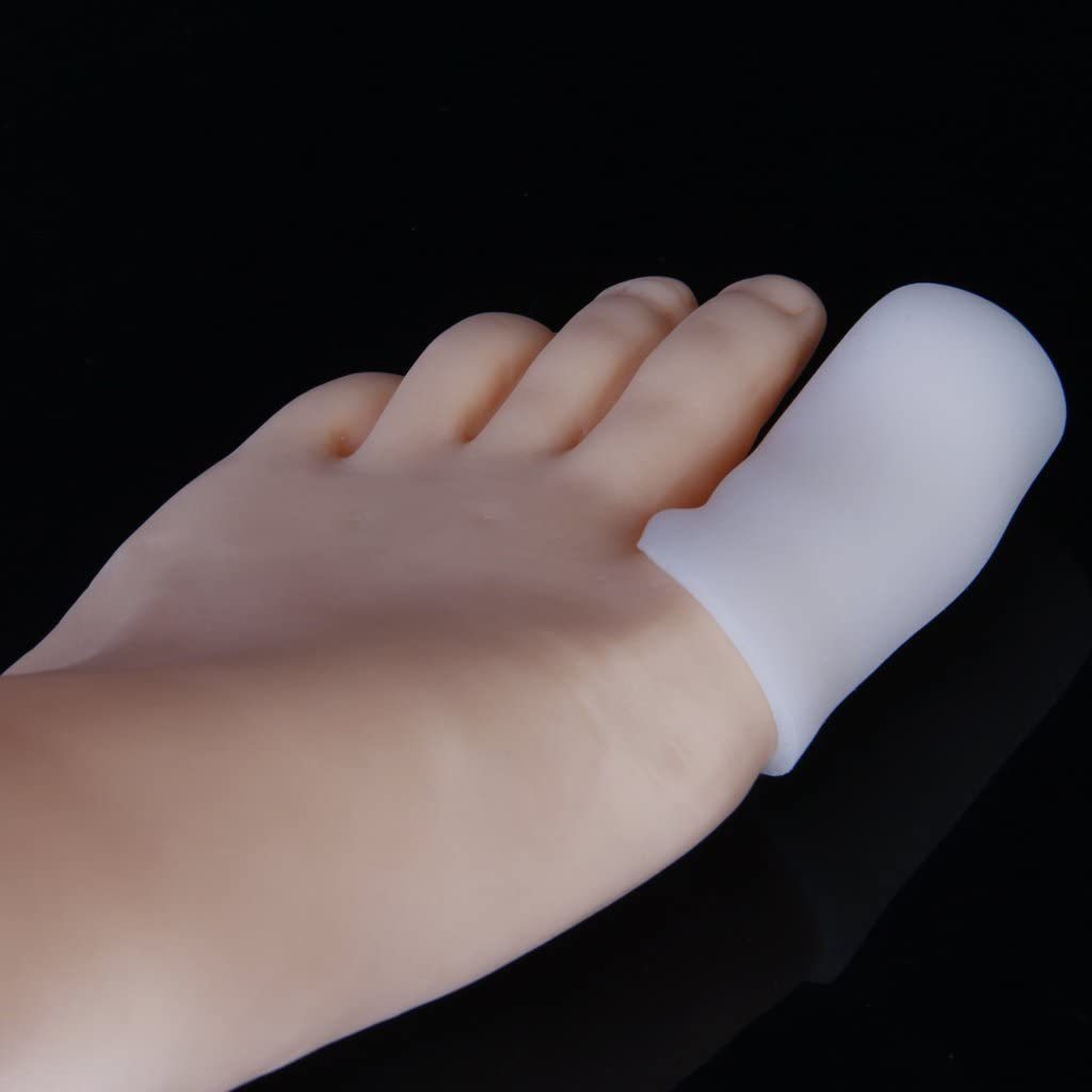 足指保護キャップ つま先プロテクター 足先のつめ保護キャップ シリコン (L) ;ZYX000084;_画像2
