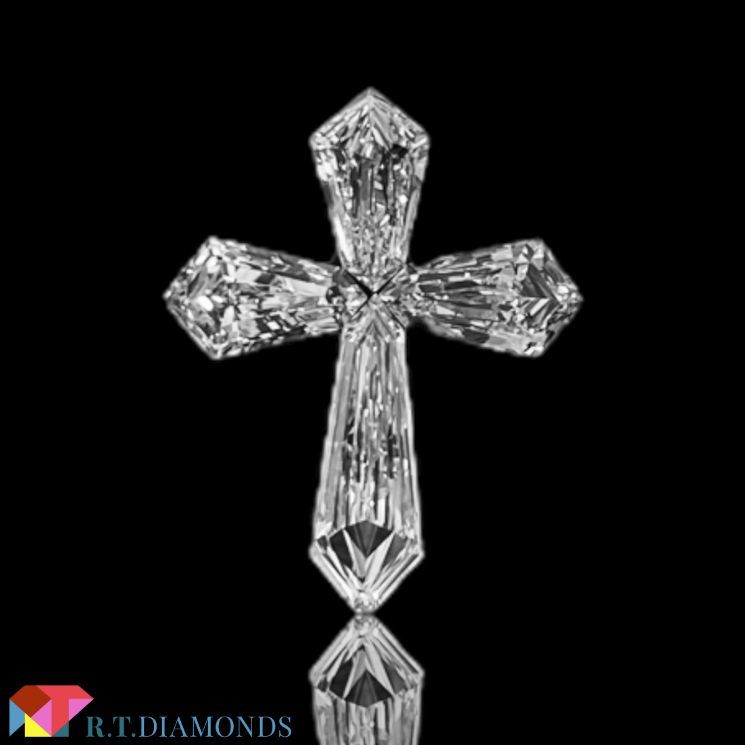 CROSS 十字架形ダイヤモンドセット 1.508ct 4PC/RT2233/CGL