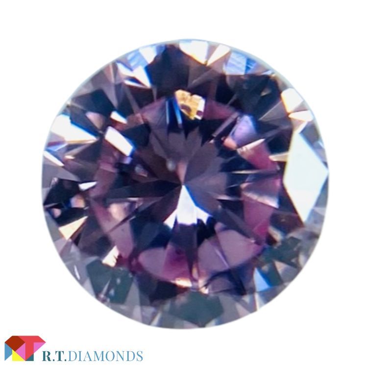 超特価SALE開催！】 FANCY INTENSE PURPLISH PINK 0.105ct RD/RT2279