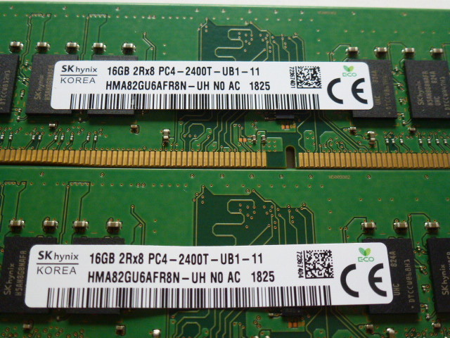 メモリ デスクトップパソコン用 SK hynix DDR4-2400 PC4-19200 16GBx2