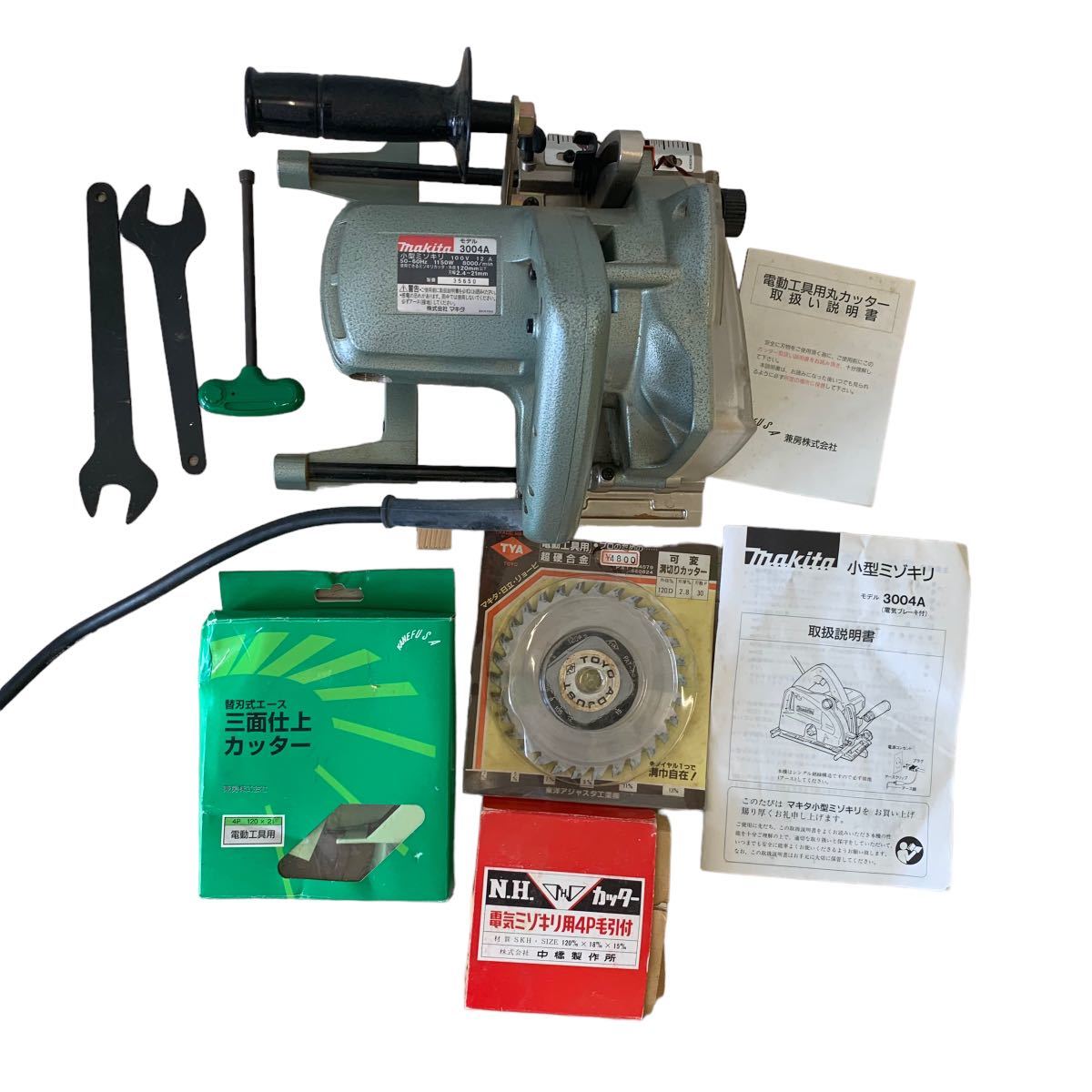 4727】1円~ makita マキタ 小型ミゾキリ 3004A 電動工具 大工道具 溝