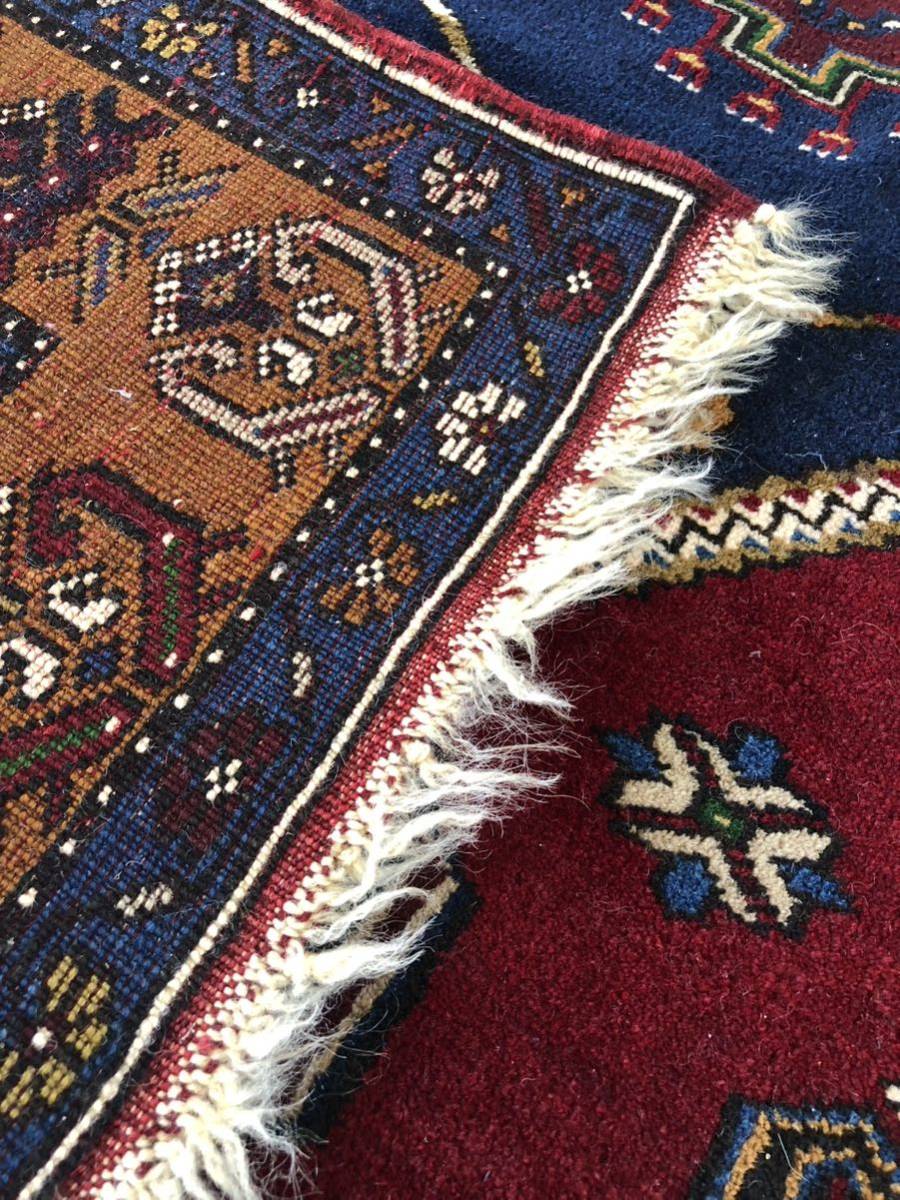 [A8162] Turkey yahyali205×112 Old Vintage antique hand weave .. carpet accent rug mat hand made 