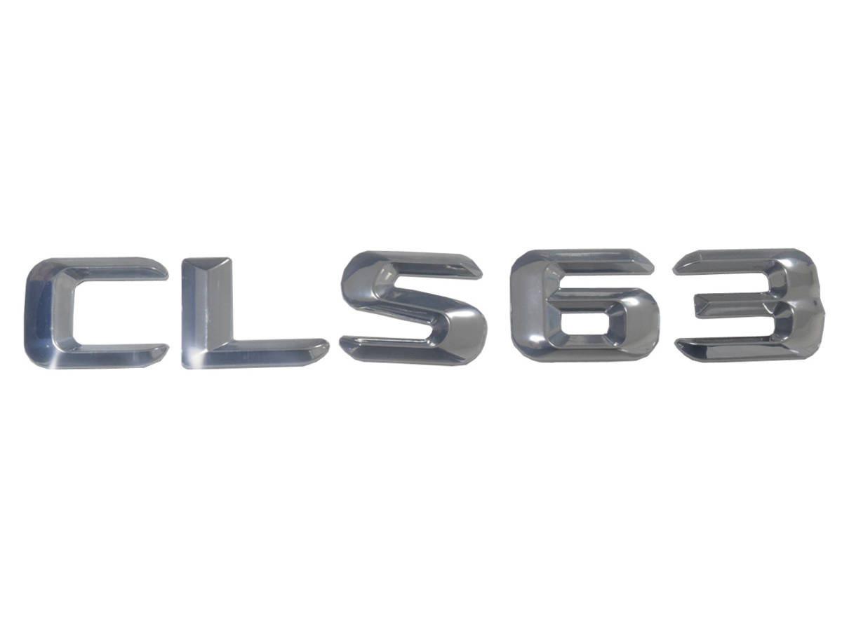 メルセデスベンツ CLSクラス CLS63 リア エンブレム クローム 山型 ベンツ Benz 外装 ロゴ パーツ 社外品_画像1