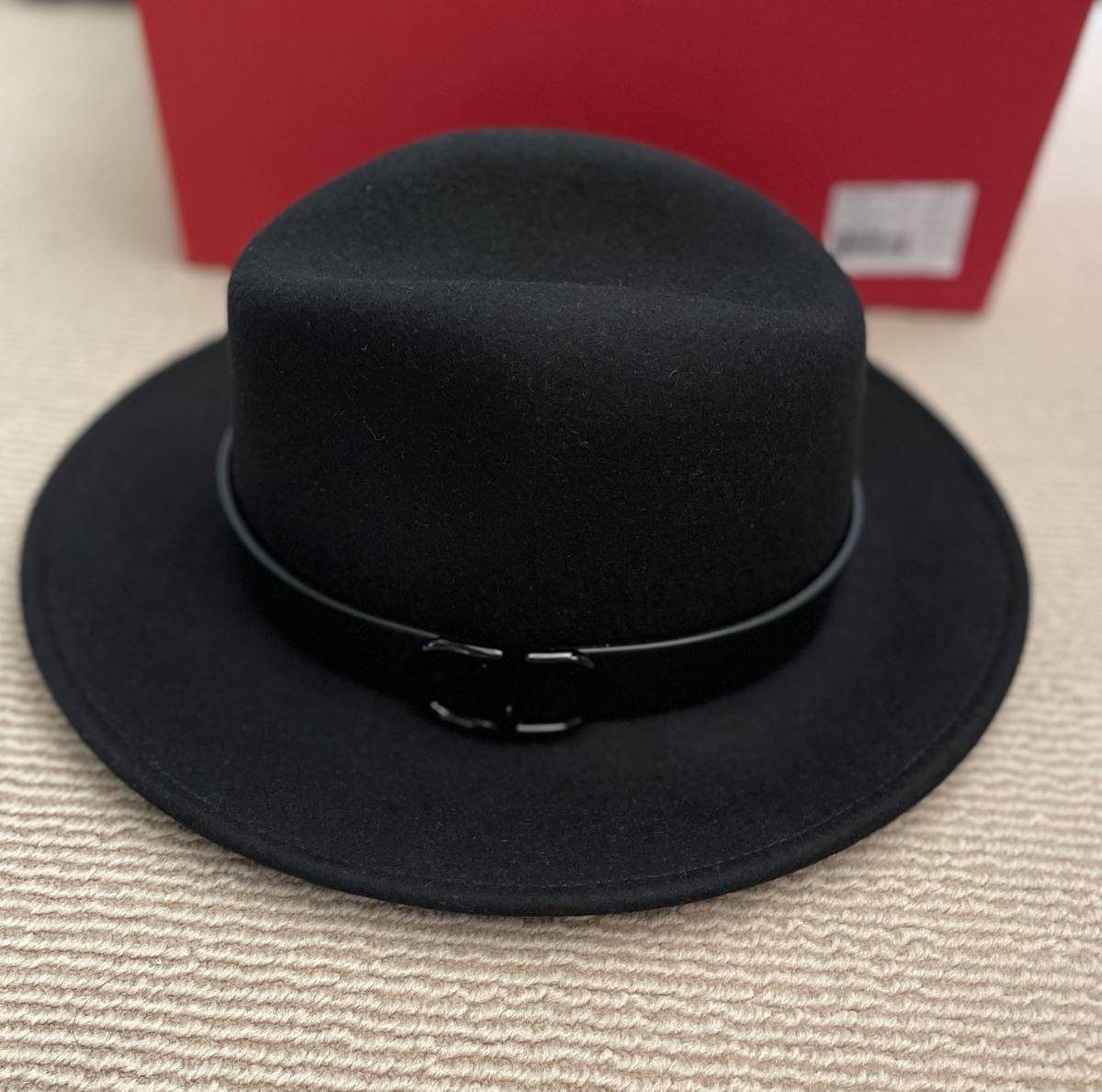 ★68000円引★ VALENTINO GARAVANI Vロゴ ハット 帽子 ヴァレンティノ ガラヴァーニ VLogo Signature wool fedora hat フェドーラハット